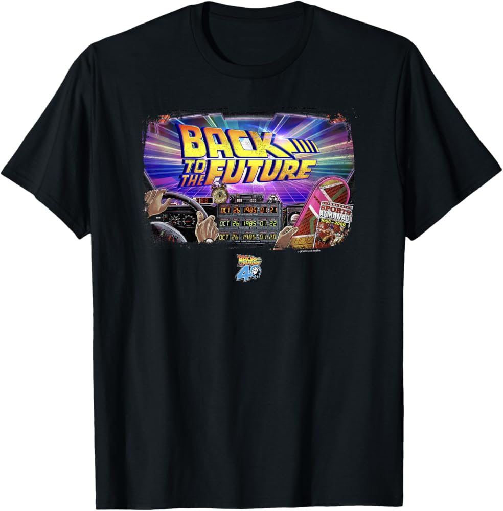 Amazon.com: Back To The Future 40th Anniversary Time Machine POV T